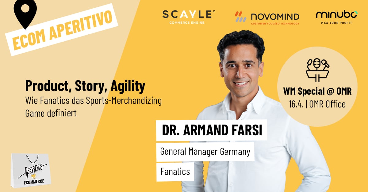 Dr. Armand Farsi beim ECOM Aperitivo Hamburg