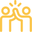 streamline-icon-workflow-teamwork-user-high-five@140x140